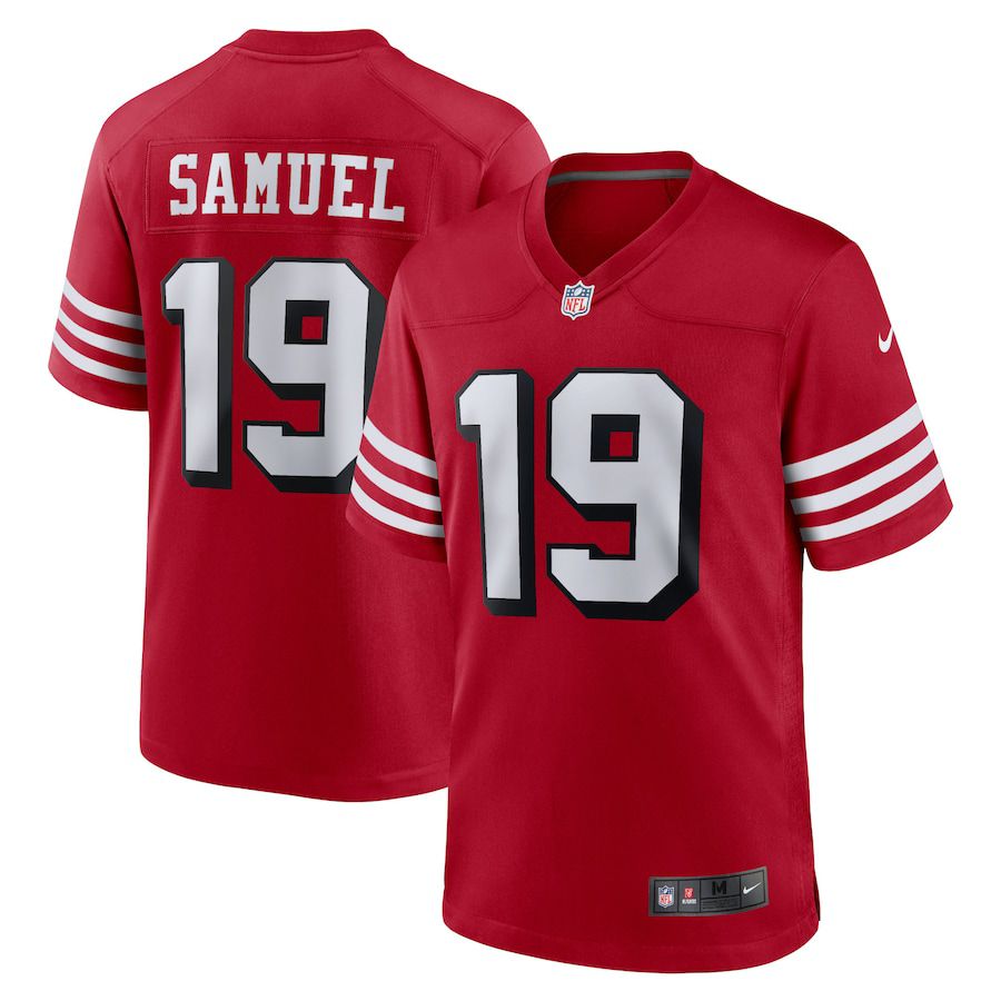Men San Francisco 49ers #19 Deebo Samuel Nike Scarlet Alternate Player Game NFL Jersey